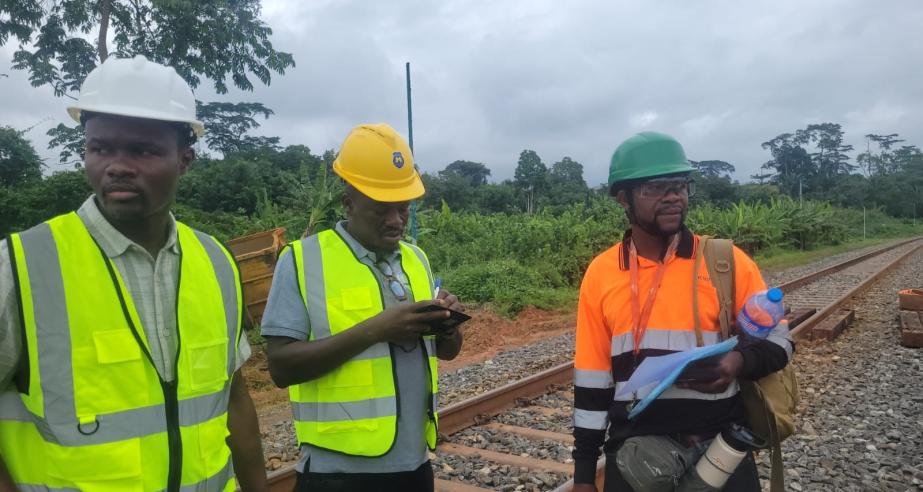 Assistant Minister of Land & Rail Transport, Hon. Zunu K. Duyann and Team in Nimba County.