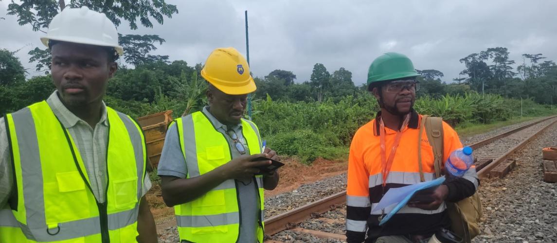 Assistant Minister of Land & Rail Transport, Hon. Zunu K. Duyann and Team in Nimba County.