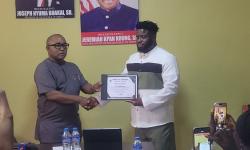 Ministry of Transport Honors Mr. Selikie Sesay
