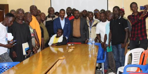 Ministers Of Land & Rail Transport In An Emergency Meeting With Commercial Drivers To Resolve Their Go-Slow Action