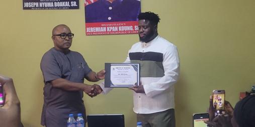 Ministry of Transport Honors Mr. Selikie Sesay